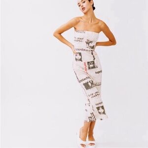 With Jean Newspaper dress